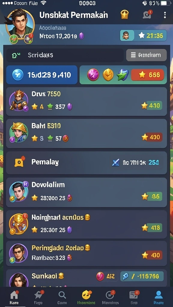 Tampilan mesin slot yang menarik dan penuh warna.