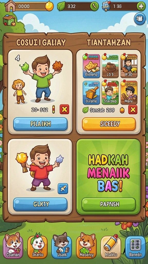 Tampilan antarmuka pengguna yang menarik dan intuitif.