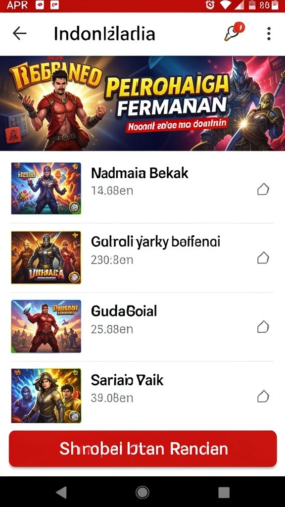 Berbagai tema permainan slot yang menarik.