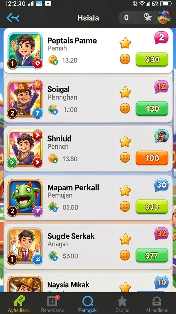 Tampilan awal yang menarik dan mudah dinavigasi.