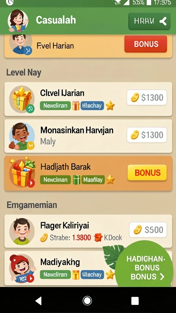 Fitur bonus yang seru dan menguntungkan.