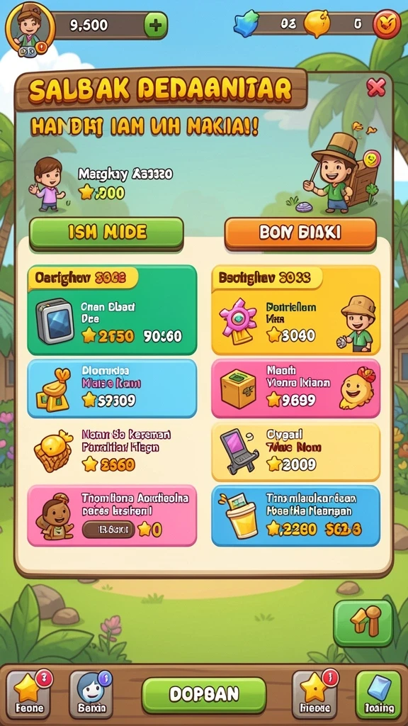 Tampilan awal aplikasi HAJAR777 yang menarik.