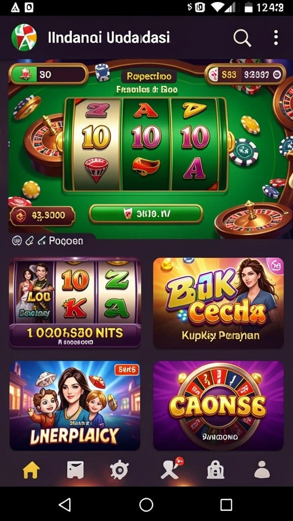 Screenshot menampilkan berbagai pilihan tema slot yang tersedia.