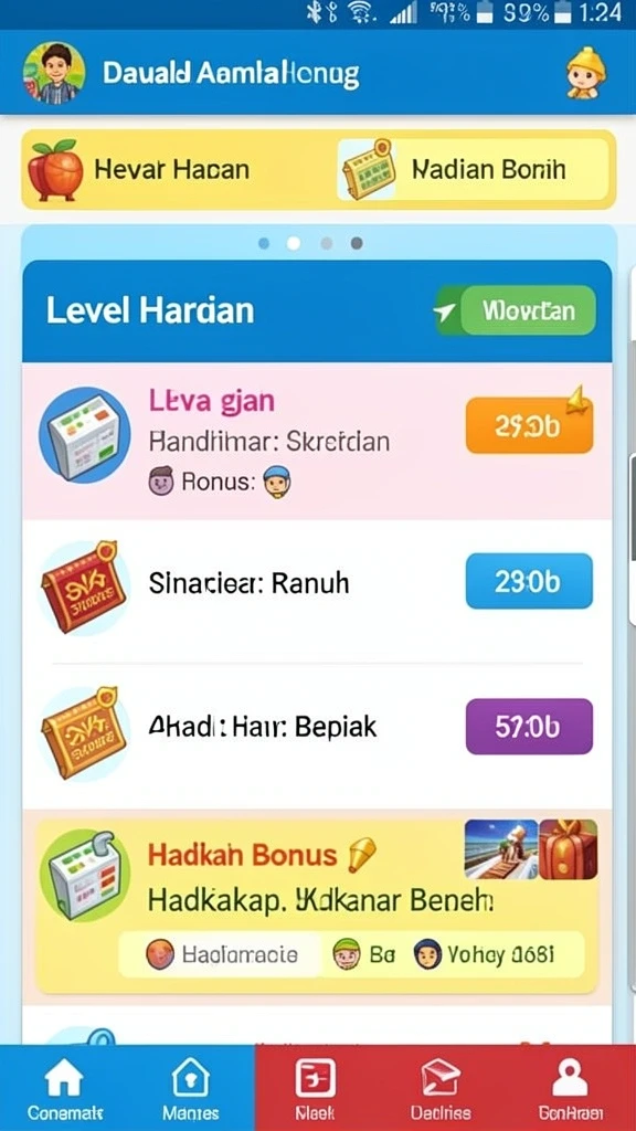 Tampilan menarik dengan tema yang beragam.