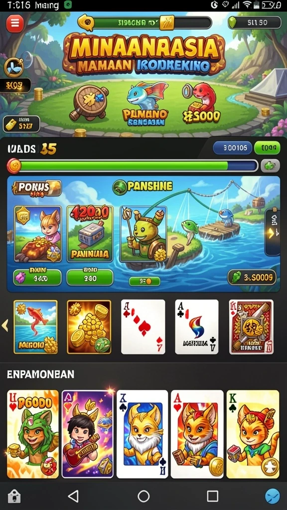 Tampilan awal JIN69 yang menarik dan warna-warni.