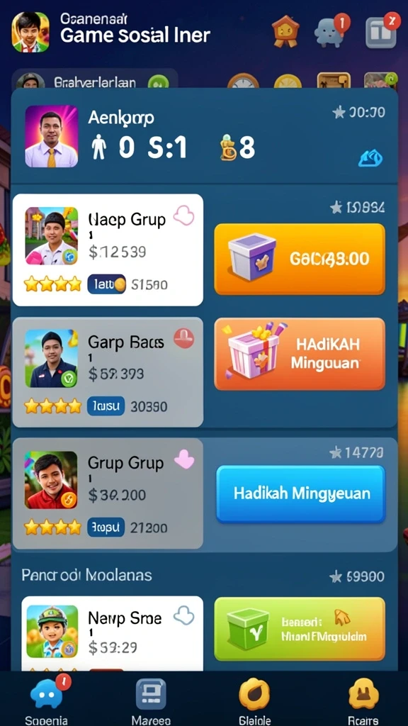 Fitur bonus mini-game yang mendebarkan.