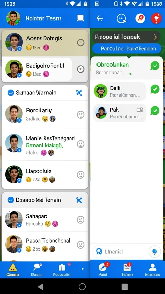 Karakter unik dengan kemampuan yang berbeda.