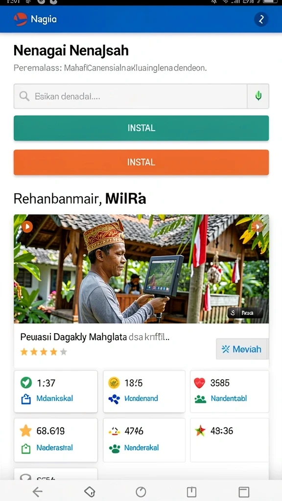 Screenshot menunjukkan tampilan antarmuka pengguna yang menarik.