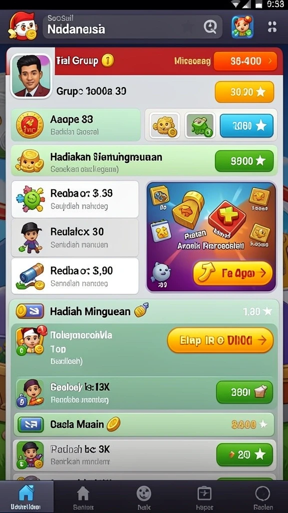 Fitur bonus harian yang menguntungkan bagi pemain.