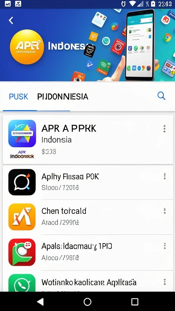 Tampilan pertama aplikasi RPVIP5 yang menarik.