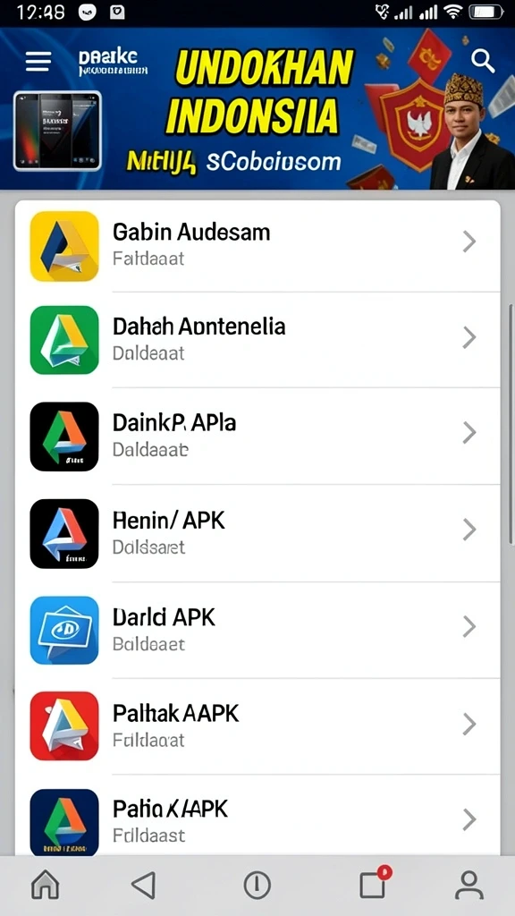 Tampilan antarmuka aplikasi yang menarik dan mudah dinavigasi.