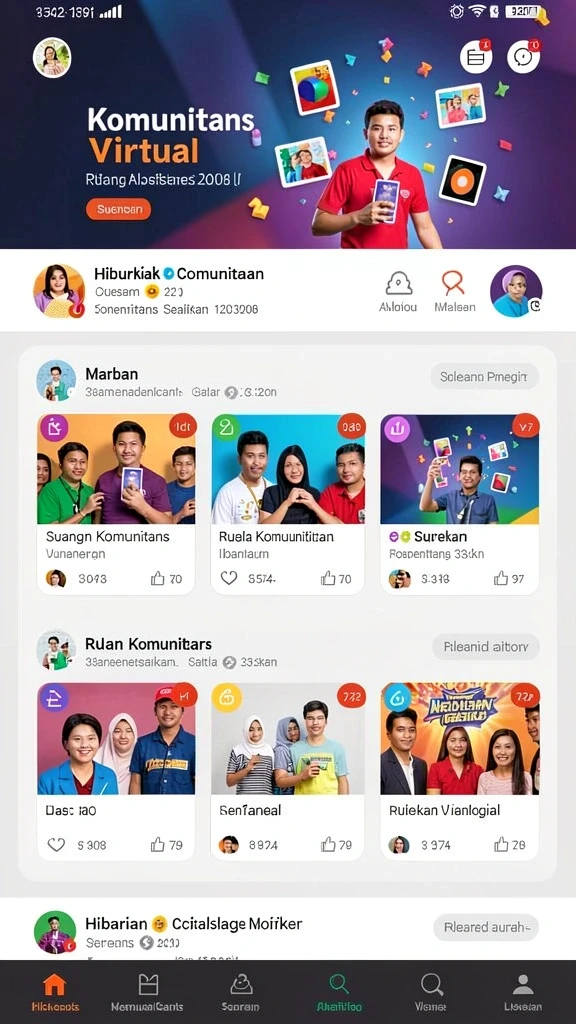 Menampilkan karakter utama yang siap beraksi.